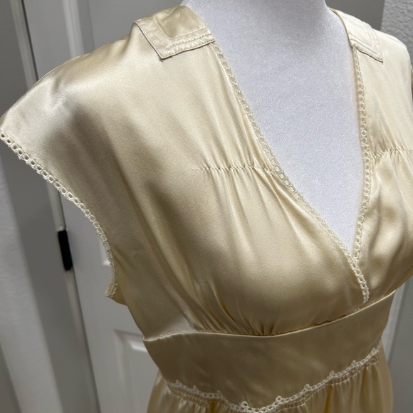 See By Chloe Champaign White Silk Dress 38 / 2 - Picture 3 of 13